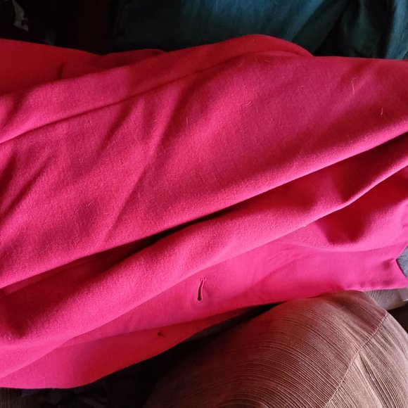 NWT BR magenta women’s full length walker coat. Sz XL - Picture 3 of 8